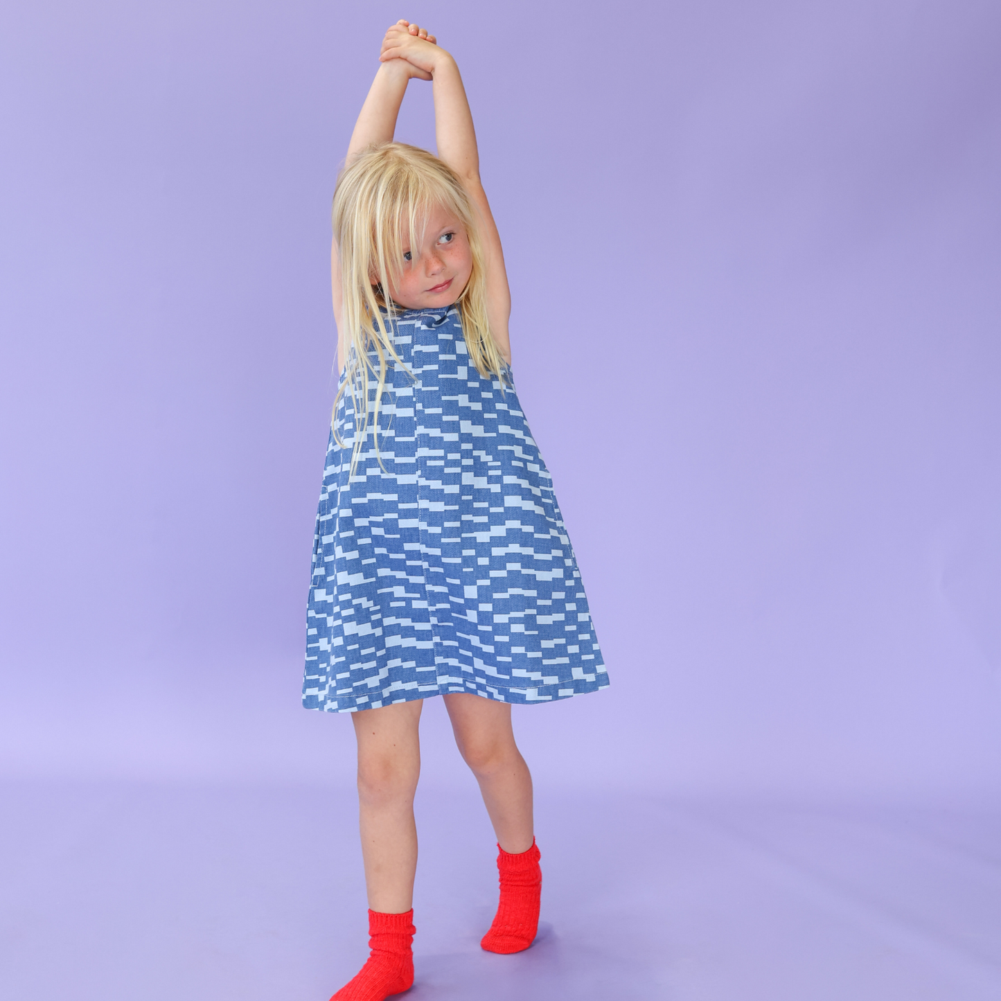 Boxes Denim Dress
