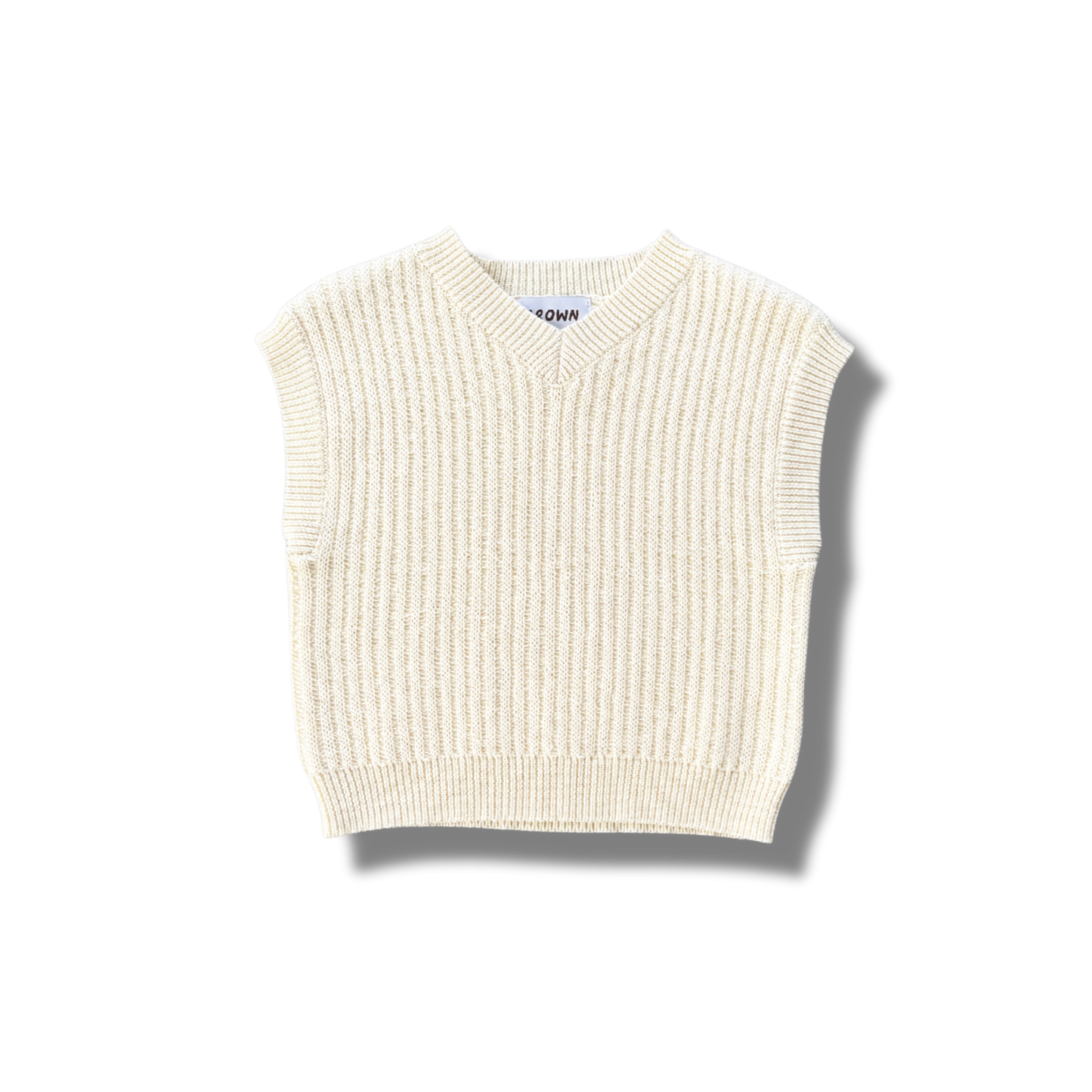 Chunky Rib V-Neck Vest