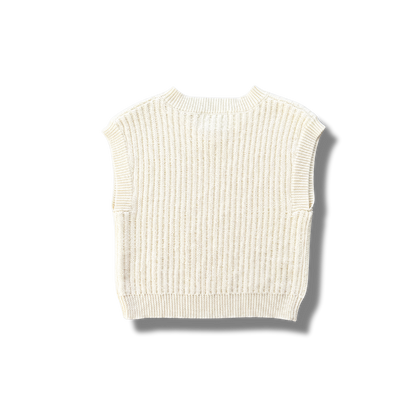 Chunky Rib V-Neck Vest